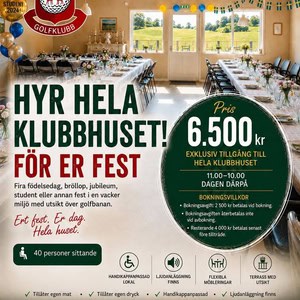 Festlokal klubbhuset